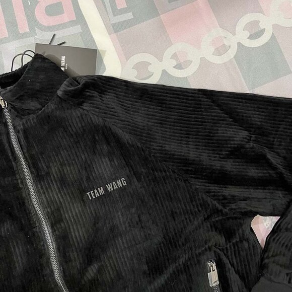 Team Wang Corduroy Casual Black Jacket - Picture 3 of 6